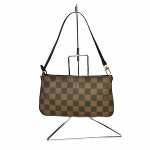 Louis Vuitton Navona Handbag Accessory Pouch Damier Ebene Brown
